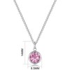 Philip Jones October (Tourmaline) Birthstone Necklace Created with Zircondia® Crystals