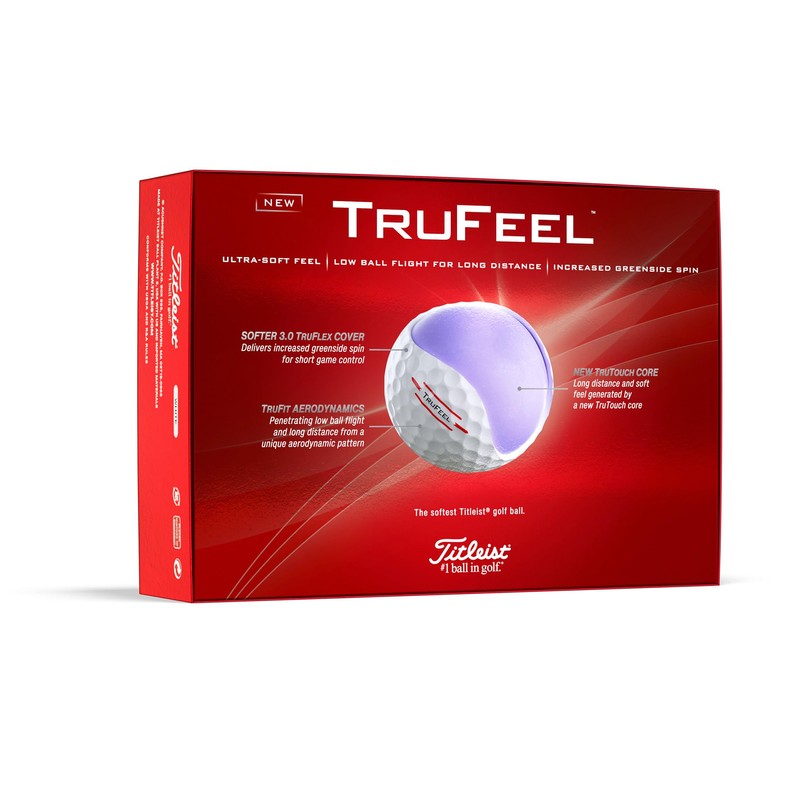 Titleist TruFeel Golf Balls, White (One Dozen)