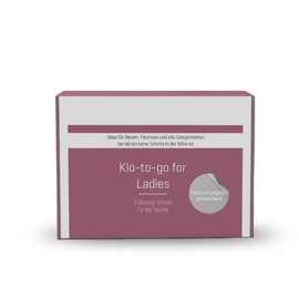 Klo To Go for Women, Disposable Pack of 3, Urine Bag for Women, Toilet To Go for Women, Toilet for On the Go, Emergency Toilet for the Car