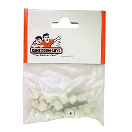Game Room Guys Rubber Post Caps - White - Bag of 25