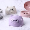 Soap Holder, Soap Container with Lid, Cute Cartoon Soap Case