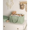Blissful Diary Baby Diaper Caddy Organizer, Stylish Storage Basket for