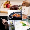 Fine Tweezer Tongs,4Pcs Cooking Tweezers,6.3Inch Stainless Steel Food Tweezers,Kitchen Tweezer