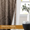 DWCN Ombre Curtains 63 inches Length - Back Tab Damask