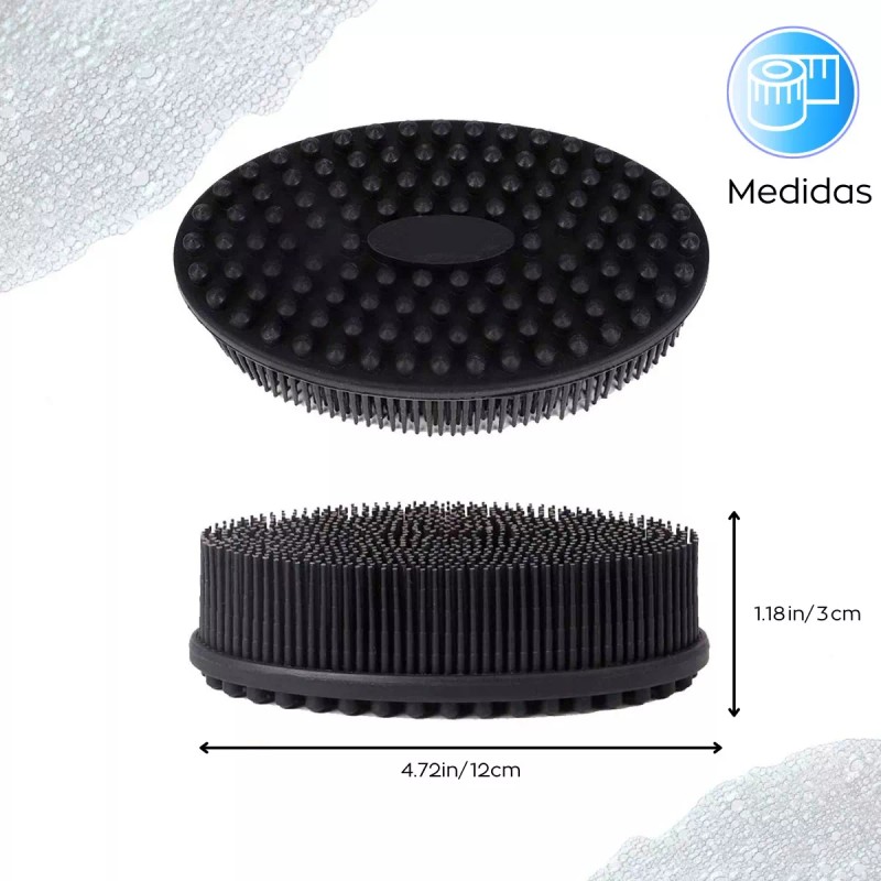 Doble G Cepillo Esponja Corporal De Silicón, Exfoliante Corporal