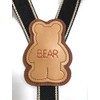 [Made in Japan] Kids Suspenders (Bear Bear) Black x Beige