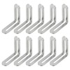 PATIKIL 10pcs 58*19*58mm Slotted Adjustable Sliding Slot Joint Right Angle