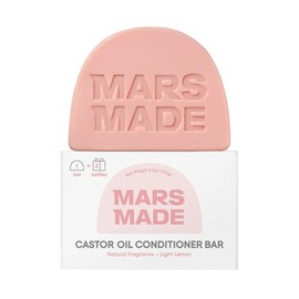 Mars made Castor Oil Conditioner, Barra de acondicionador de aceite de ricino – Acondicionador profundo natural nutritivo y calmante para todo tipo de cabello – Barra de jabón sólida hidratante y limpiadora para el cabello