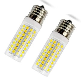 Adzok E17 Led Bulb 8W dimmable AC110v 120v E17 led Microwave Oven Light 800LM 80 watt Halogen Equivalent E17 Base Daylight White 6000k(2 Pack of