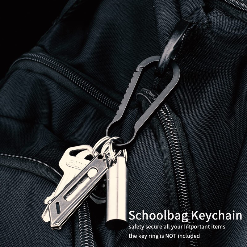 TIMULTI Carabiner, Titanium Keychain, Quick Release, Key Hook, Lightweight, Key