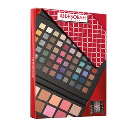 Deborah Milano - Gift Set for Women, Make Up Beauty Gift No. 4 Large, Includes Palette of Eyeshadow, Gloss, Lipstick and Face Powder with Various Surfaces and Colours