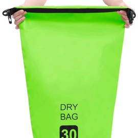 TREATLIFE HOME Waterproof Dry Bag to Keep Your Belongings Safe, Lightweight and Durable, Perfect Size for Outdoor Adventures, Green and Black