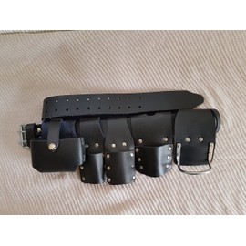 Scaffolding Leather Tool Belt Black Strong Leather BBI Hammer Holder New Quality Edition
