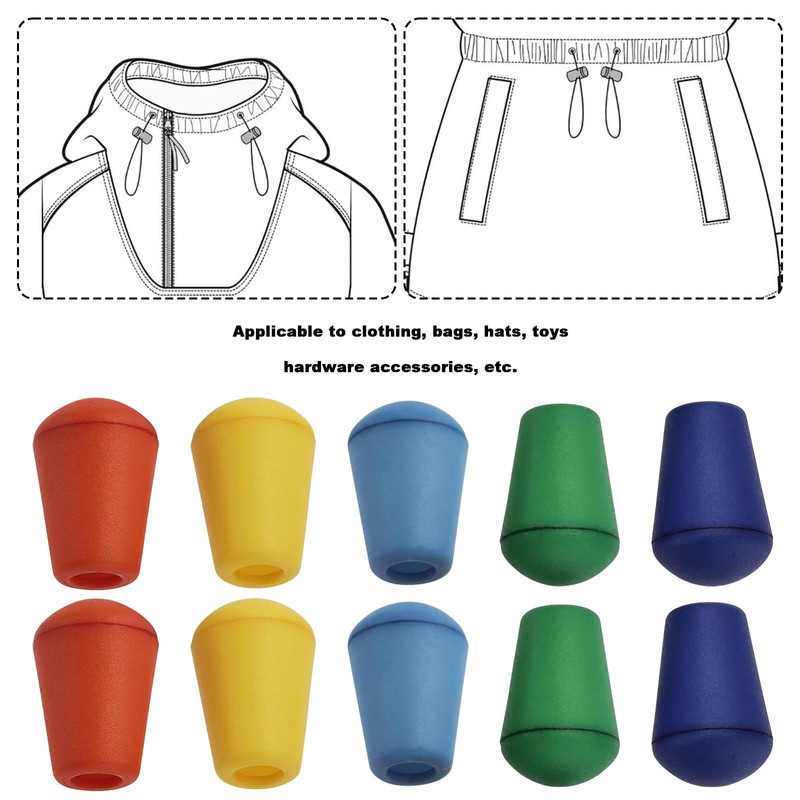 EMSea Pack of 65 Bell End Stoppers with Locking Lids