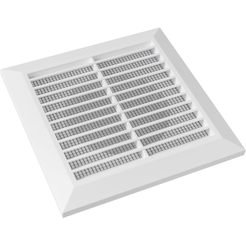 ECOPRO VENT White 4" Inch Ventilation Grille - Inside/Outside use