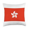 Hong Kong Flag MD Design Hong Kong Flag Throw Pillow,