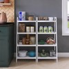 SMIBUY Bamboo Ladder Bookcase, Bathroom Storage Rack Organizer, 4 Tier