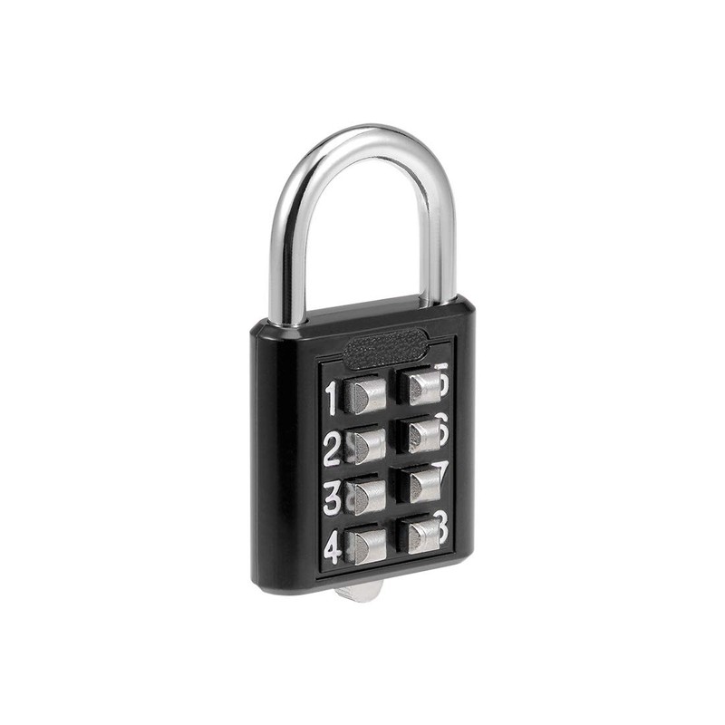 sourcing map 8-Digit Combination Padlock Push Button Lock for Locker