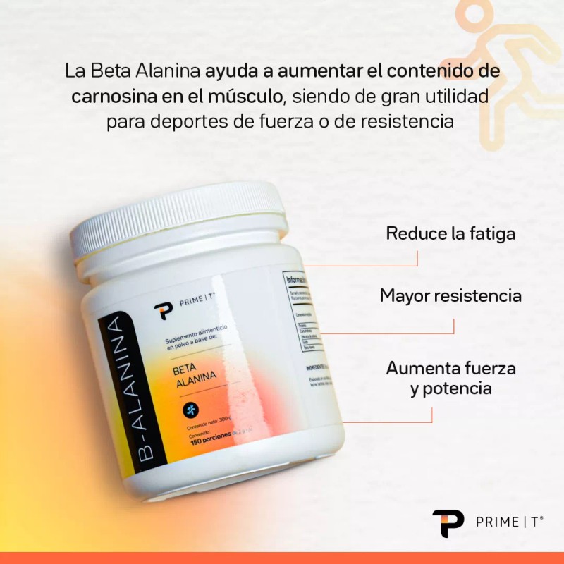 Primetech Nutrition Beta Alanina Suplemento Primetech B-alanina 150 Porciones Sabor