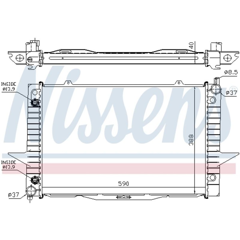Nissens 65548A Radiator, engine cooling