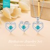 CDE Jewellery Sets for Women 925 Sterling Silver Heart Necklace