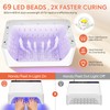 UV LED Nail Lamp, 120W UV Light for Gel Nails