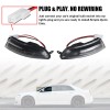WF-AUTO Clear LED Wing Side Mirror Blinker Turn Signal Lamps