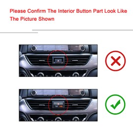 Xotic Tech Central Dashboard Air Vent AC Outlet Frame Cover Molding Trim Stainless Steel Compatible with Honda Accord 2018 2019 2020 2021 2022