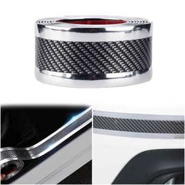 ZKSXOA Car Door Sill Plates, Carbon Fibre Sticker, 5 cm x 3 m, Universal Car Door Sill Protector, Car Protective Film, Door Sill Protector