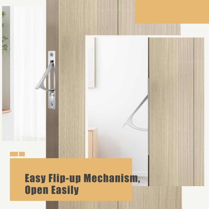 HBL' Pocket Door Handles (Silver)