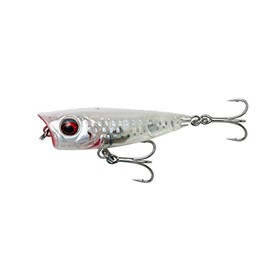 Savage Gear Salt Minnow Popper 4.3 cm 4g Surface Bait, Colour: Crystal White
