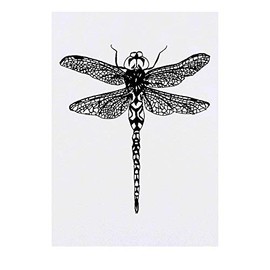 'Dragonfly' Temporary Tattoo - Water Resistant, Skin-Safe, Non-Toxic Transfer (TO00035472)