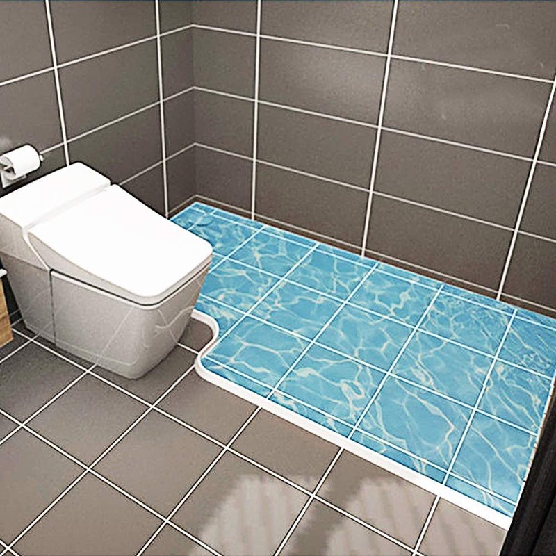 Duzzy 67 Inch Collapsible Shower Threshold Water Dam, Ideal for