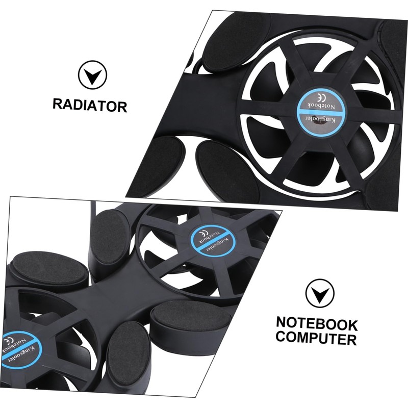 IWOWHERO Portable Foldable Laptop Cooler Dual Fans Universal Cooling Pad