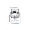 eMagTech Pack of 10 Lock Nuts Made of 304 Stainless