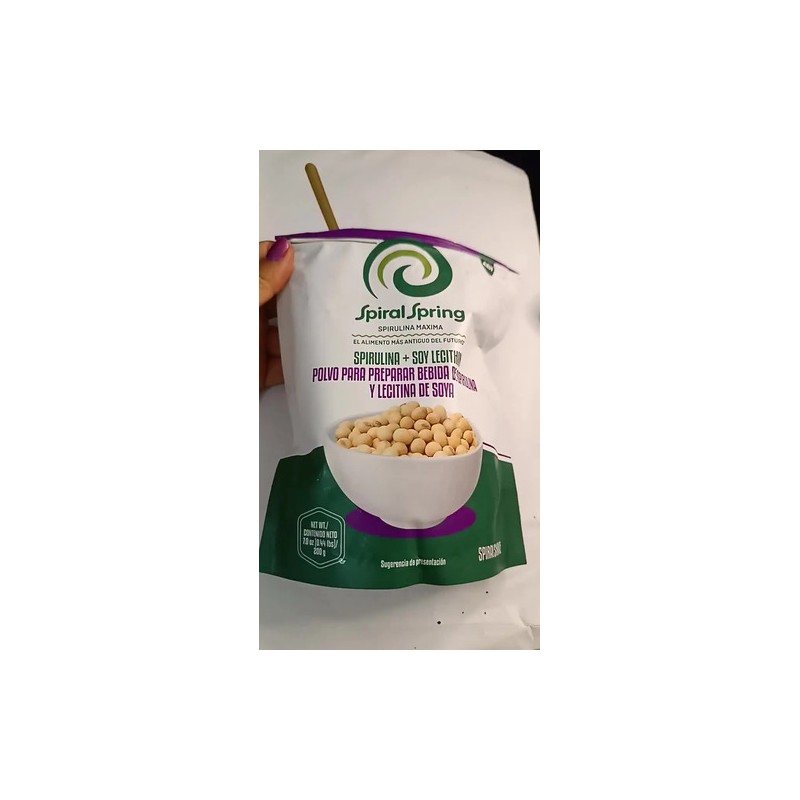 Alga Espirulina + Lecitina De Soya 1 Bolsa De 200grs