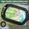 10X Magnifying Glass with Light and Stand, Rectangular Real Glass