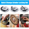 Yakamoz 2PCS M10 Thread Angle Grinder Lock Nuts, Quick Release