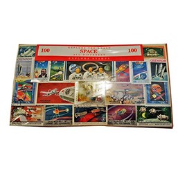 Worldwide ?Space? Spacecraft Astronauts Stamp Collection - 100 Different Stamps! Souvenir/Speicher/Memoria! Collectible Stamps from Around the World! Timbre/Stempel/Francobollo/Sello!