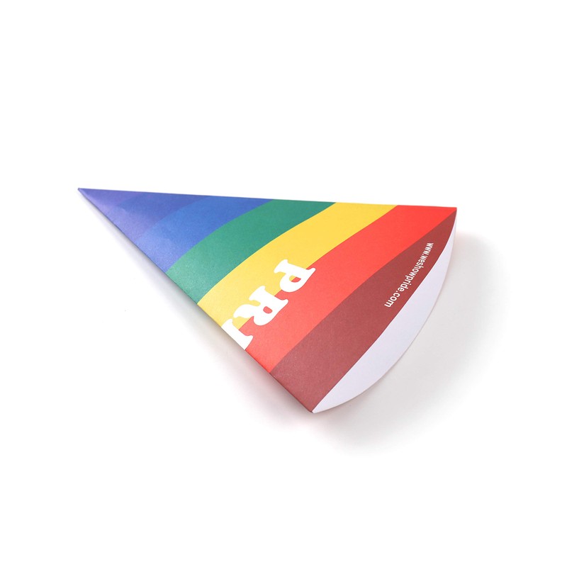 We Show Pride Rainbow Popcorn Cone Holder Cup (Pack of