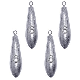 Drop Shot Fishing Weights Sinkers Teardrop Weights Bass Fishing Sinkers for Freshwater Saltwater Fishing Gear 1oz to 8oz