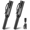 Hiboom 2 Pcs Solid Carpenter Pencil Cap, Long Nose Deep Hole Mechanical Woodworking Construction Marker Cap with Pocket Clip, Marking Scribe Tools Pencil Cap for Carpenters, Woodworkers, Architect