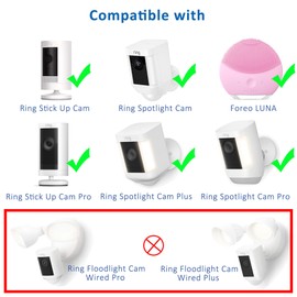 karotto 10Ft Charging Cable with Adapter for Ring Camera,Ring Power Cord for Stick Up Cam Battery 3rd Gen,2nd Gen and Spotlight Cam Battery -2PACK