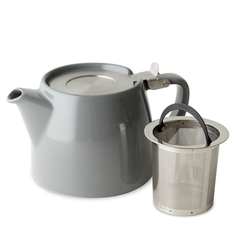 For Life 309Gry Teapot, Ceramic, 18.9 fl oz (530 ml),