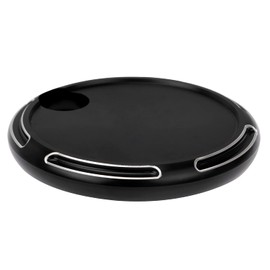 YDLMT Black Billet Cut Fuel Gas Tank Door Cover Cap for Harley Touring Electra Street Road Glide FLHX FLTR FLHT 2008-2023