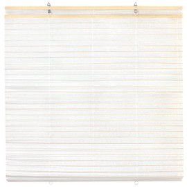Red Lantern Rice Paper Cordless Window Shade Blinds - White - 36" Wide