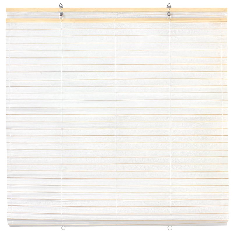 Red Lantern Rice Paper Cordless Window Shade Blinds - White