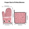 Pink Cat Oven Mitts and Pot Holders Sets of 2,