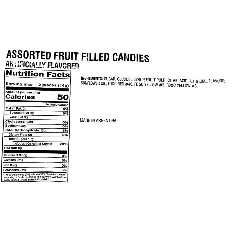 SweetGourmet Arcor Fruit Filled Assorted Bon Bon Hard Candy |