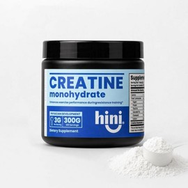 HINI Creatine Monohydrate Powder 300g Servings 100 - 100% Pure Micronized Creatine Keto Friendly Gluten-Free Sugar-Free No Fillers Pre-Workout Strength Gain (10., HINI Creatine Monohydrate Powder 300g 10 / HINI 크레아틴 모노하이드레이트 파우더 300g 100회 제공 - 100% 순수 미세화 크레아틴 케토 친화적 글루텐 프리 무설탕 필러 없음 운동 전 근력 강화(10., HINI 크레아틴 모노하이드레이트 파우더 300g 10